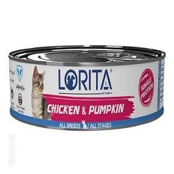 لوریتا کنسرو فیله مرغ و کدو حلوایی گربه 90گرم